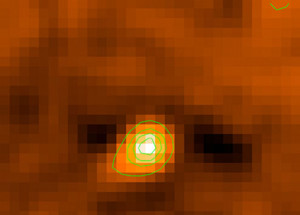 Увеличенное контурное изображение астероида Фаэтон, полученное STEREO